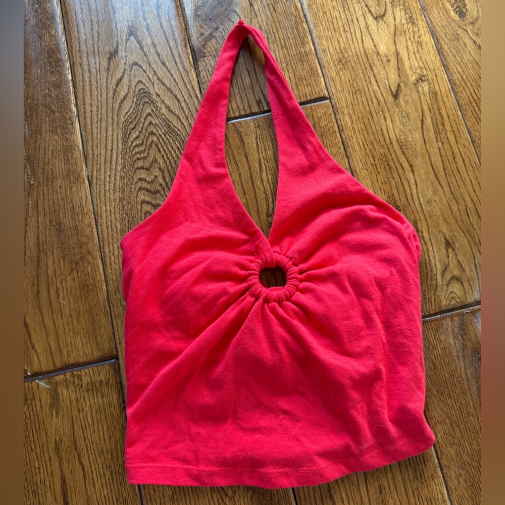 Red Hollister Women’s Halter Top